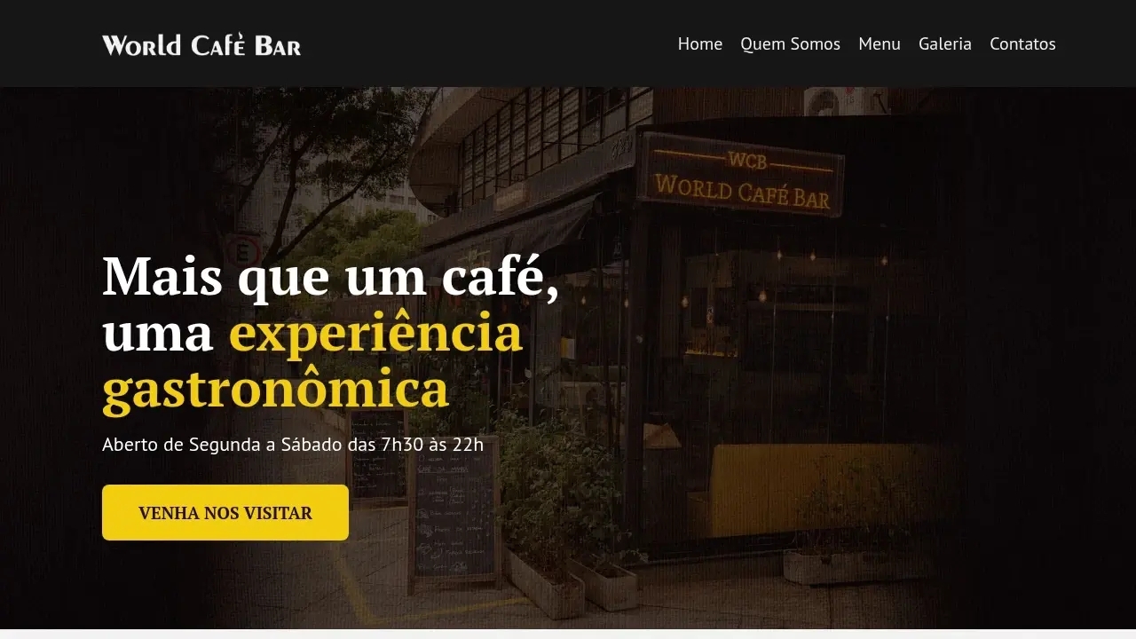 World café bar - Cafeteria, Bar e Restaurante