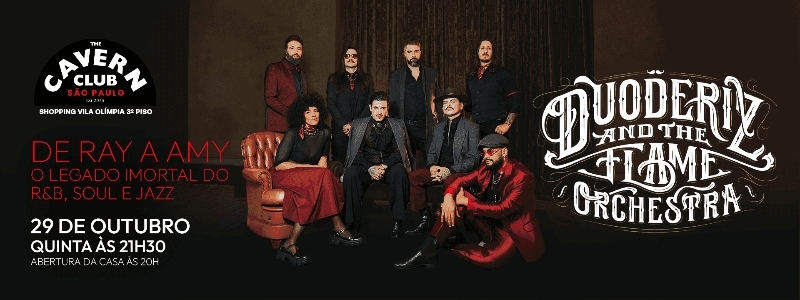 Duoderiz & The Flame Orchestra: De Ray a Amy | São Paulo | 29/10/2026