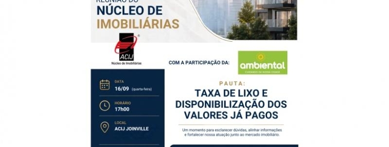 Evento: Reunião Núcleo de Imobiliárias - Convidado: Ambiental