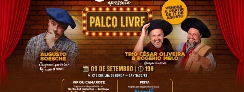 Palco Livre 5ª edição- Santiago/RS