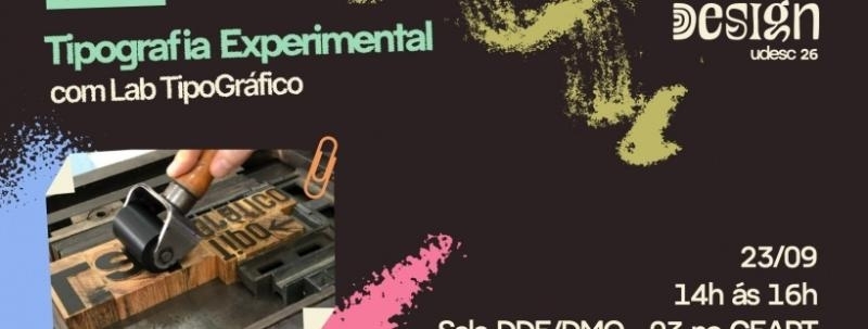 Tipografia Experimental, com Lab TipoGráfico