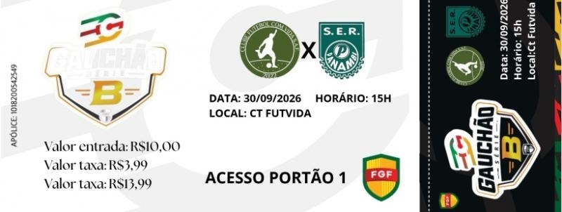 Evento: GAUCHÃO SÉRIE B - PROFISSIONAL