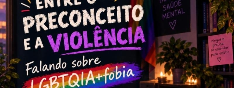 Evento: Entre o preconceito e a violência: falando sobre LGBTQIA+fobia