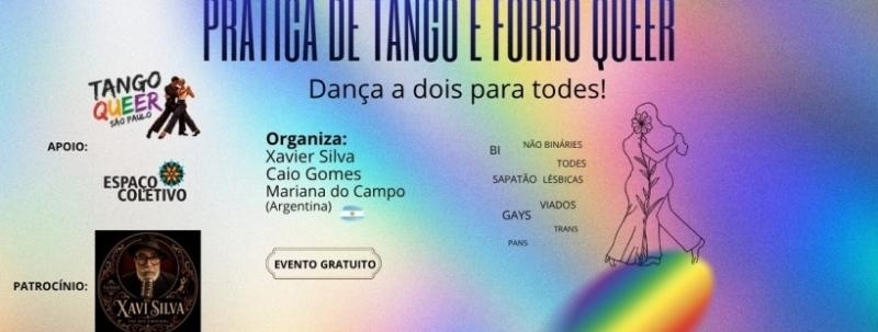 Aula e Prática de forró e tango QUEER (Para todes)