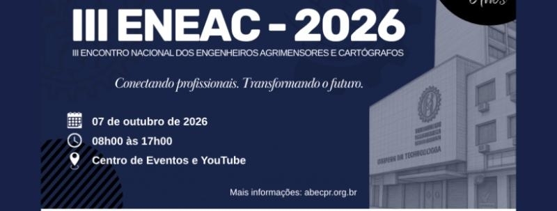 III ENEAC - III Encontro Nacional dos Engenheiros Agrimensores e Cartógrafos