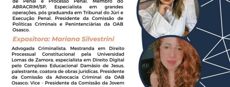 Evento: Oficina Prática Sobre Flagrante e audiência de custódia