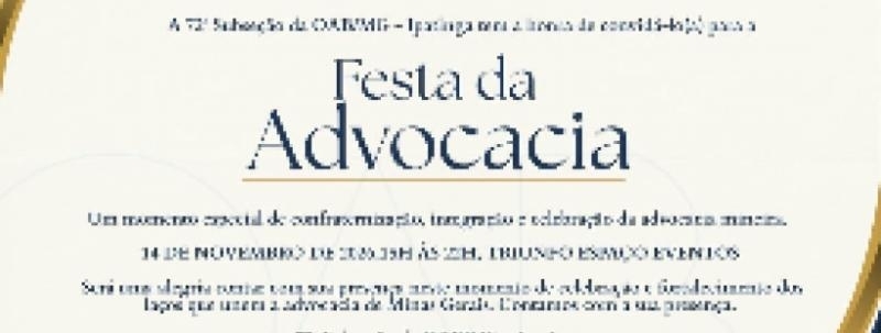 Evento: FESTA DA ADVOCACIA