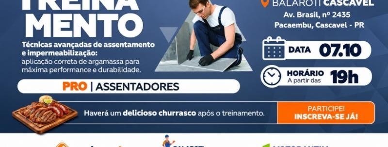 Evento: Técnicas avançadas de assentamento e impermeabilização: aplicação correta de argamassa
