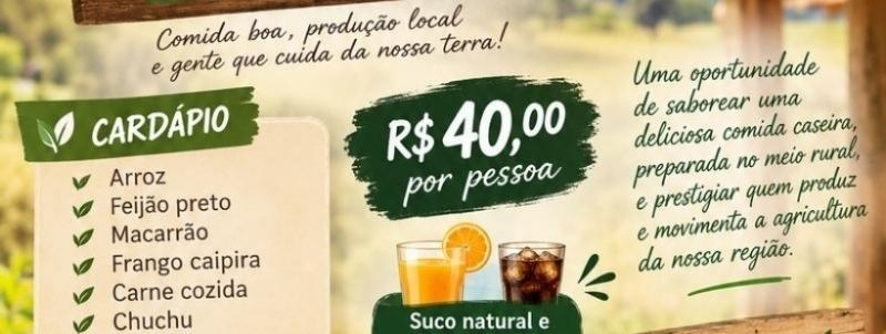 ALMOÇO NA PROPRIEDADE DA AGRICULTORA STER CASTRO