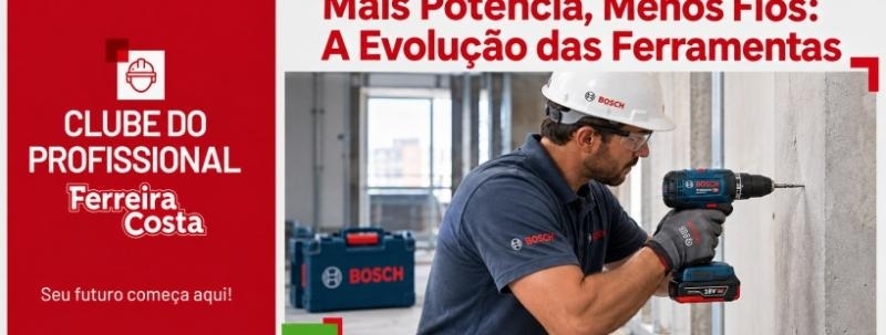 Mais Potência, Menos Fios: A Evolução das Ferramentas