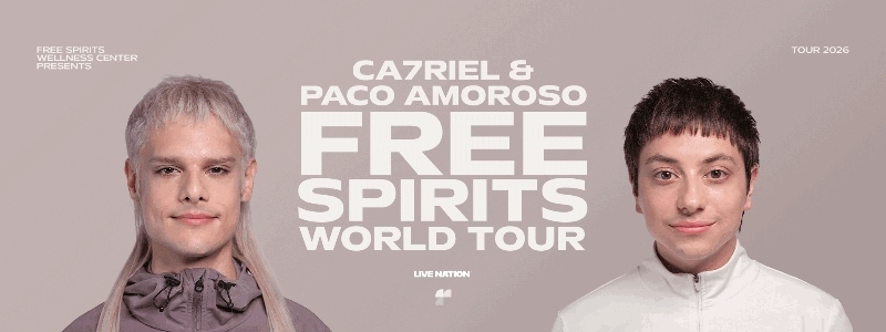 CA7RIEL & Paco Amoroso - Rio de Janeiro - 20/11/2026 - Venda Geral
