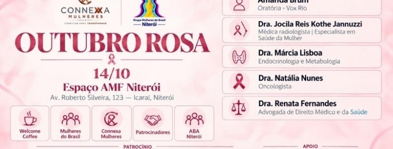Outubro Rosa - Connexa x Grupo Mulheres do Brasil