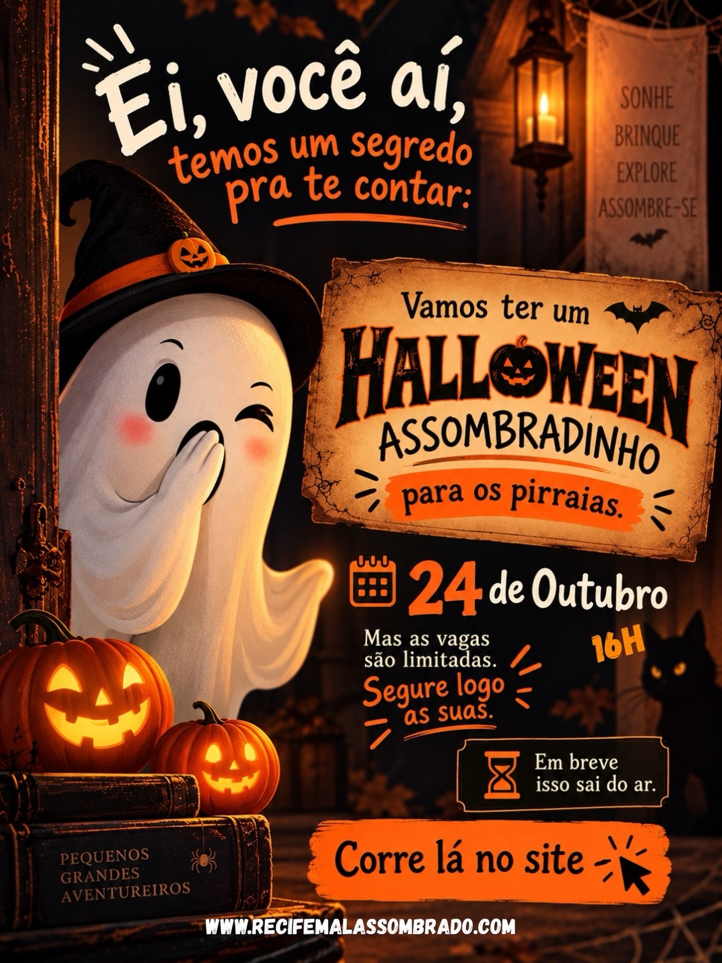 Halloween Assombradinho – passeio infantil no Recife Antigo