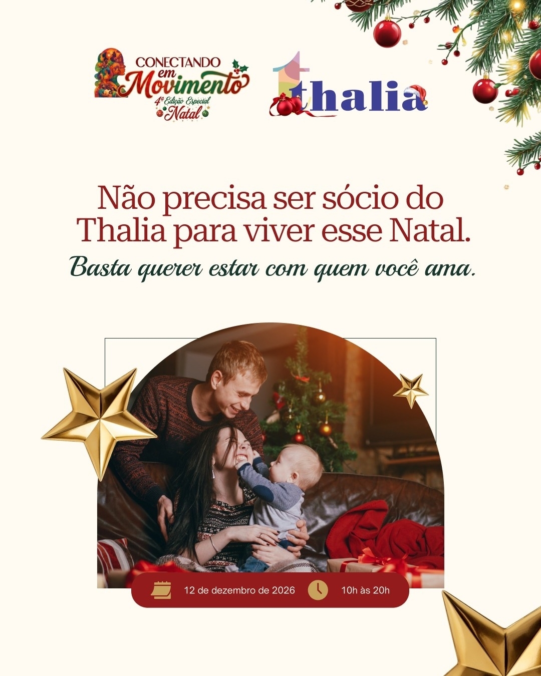 Natal no Clube Thalia – aberto à comunidade