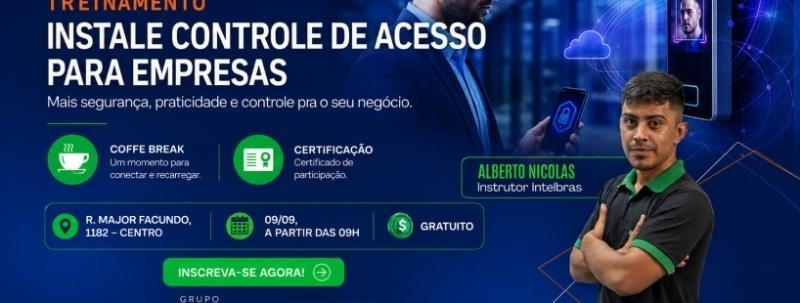 TREINAMENTO GRATUITO | CONTROLE DE ACESSO PARA EMPRESAS