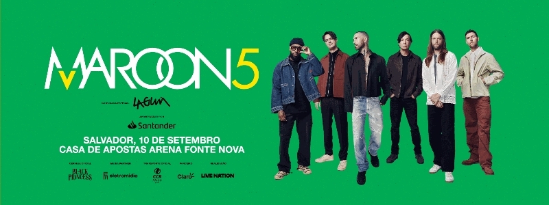 Maroon 5 - Salvador - 10/09/2026 - Venda Geral