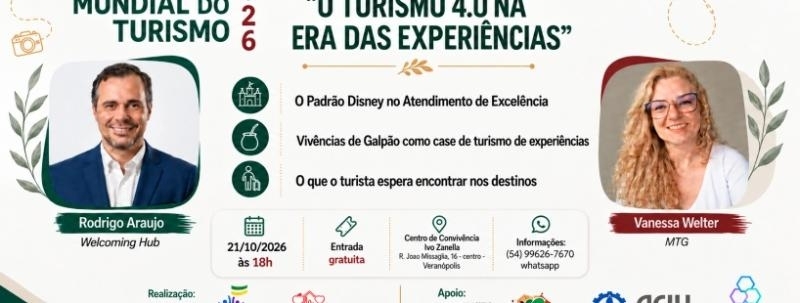 Evento: O Turismo 4.0 na Era das Experiências - NOVA DATA