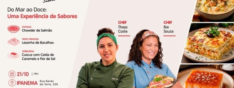Evento: Do Mar ao Doce: Uma Experiência de Sabores