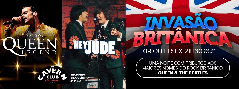 Evento: Queen & Beatles | São Paulo | 09/10/206