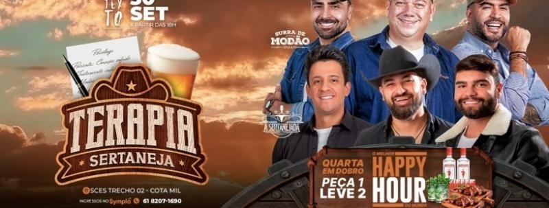 Surra de Modão + A Sertanejada + Cardápio em Dobro | 30.09 | Varanda do Contexto