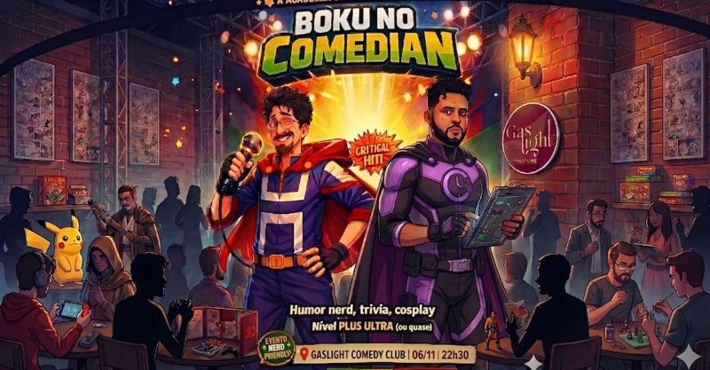 BOKU NO COMEDIAN COM GABRIEL OZAKI E JERVAL MACHADO