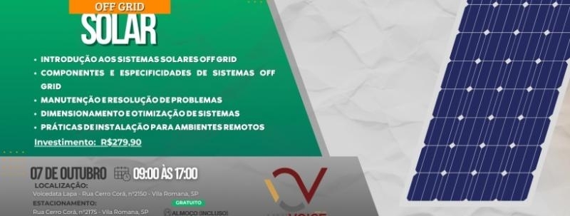 Curso Sistemas Solares Off Grid