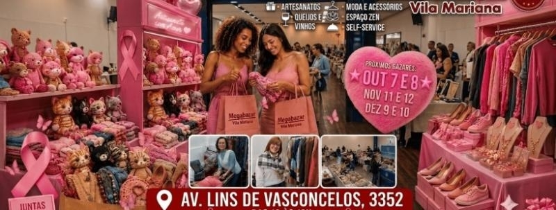 Evento: Megabazar Vila Mariana, 7 e 8 de Outubro (OUTUBRO ROSA 2026)