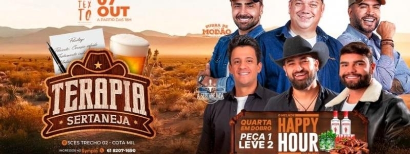 Evento: Terapia Sertaneja + Cardápio em Dobro na Varanda do Contexto | 07.10