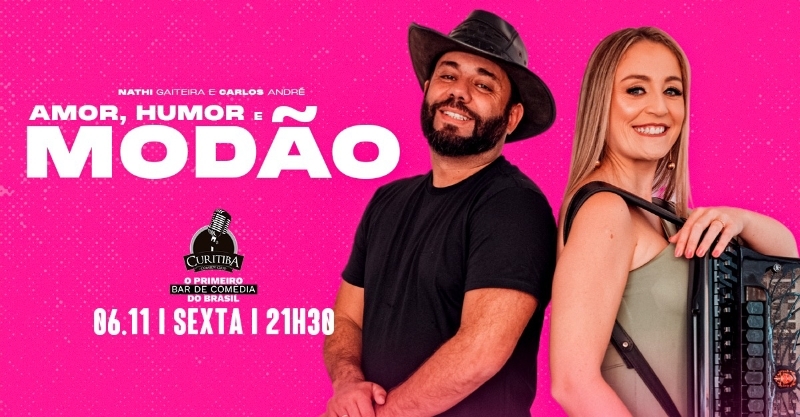 NATHI GAITEIRA E CARLOS ANDRÉ - AMOR , HUMOR E MODÃO