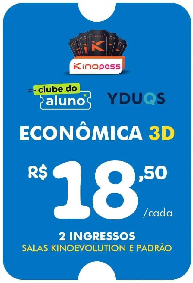 Filme: Clube do Aluno - Classe Econômica 3D - 31/12/2026