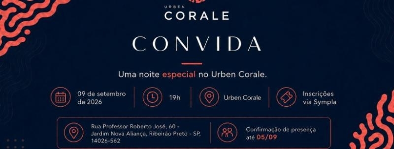 Evento: Corale Convida | Uma noite especial no Urben Corale