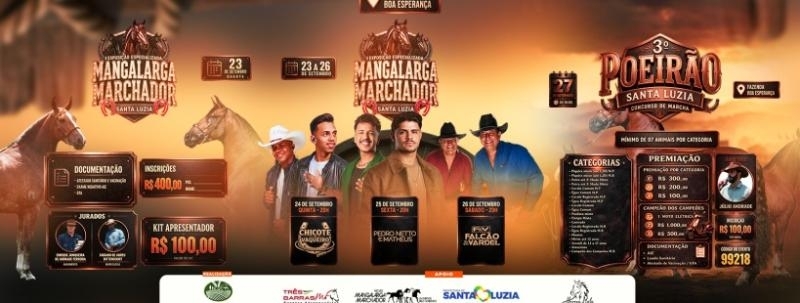 Evento: 1ª Exposição Especializada - Mangalarga Marchador (Santa Luzia)