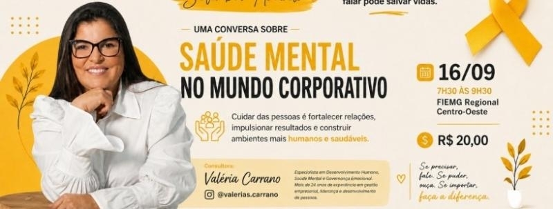 Café Empresarial - Uma conversa sobre saúde mental no mundo corporativo