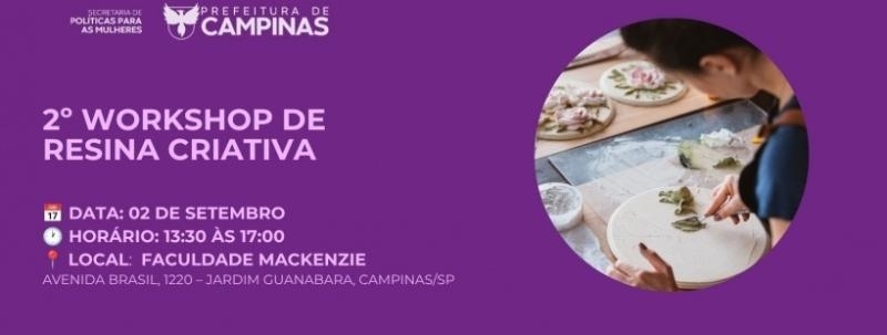 Evento: 2º WORKSHOP DE RESINA CRIATIVA