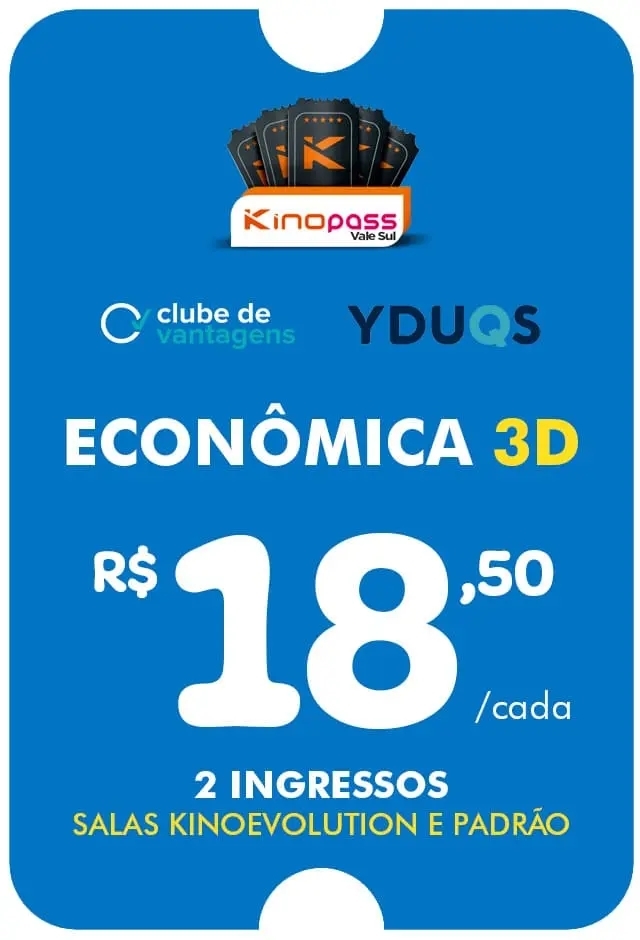 Movie: Vale Sul - Clube de Vantagem - Classe Econômica 3D - 31/12/2026