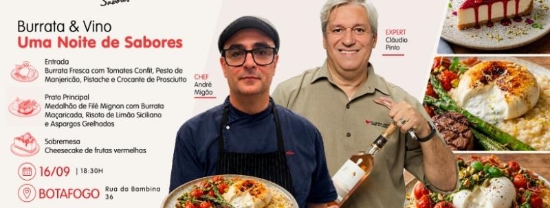 Burrata & Vino - Uma Noite de Sabores