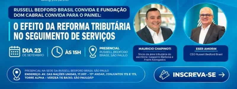 Evento: O efeito da Reforma Tributária no segmento de serviços