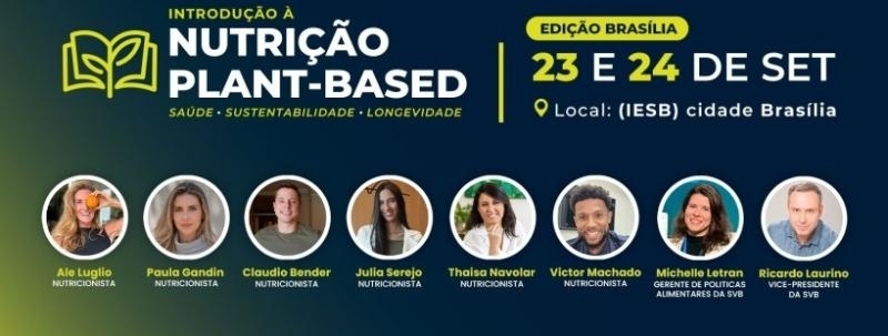 Evento: Curso de Introdução à Nutrição Plant-Based | Brasília