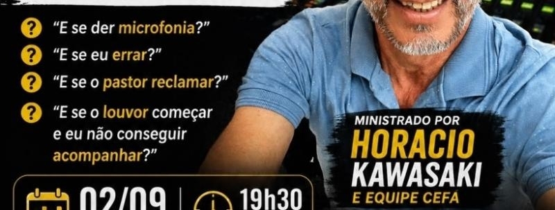 Evento: Workshop de Áudio para Igrejas - Áudio sem medo