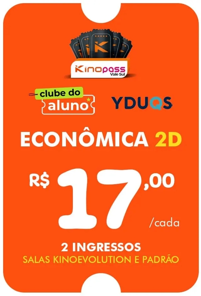 Película: Vale Sul - Clube do Aluno - Classe Econômica - 31/12/2026