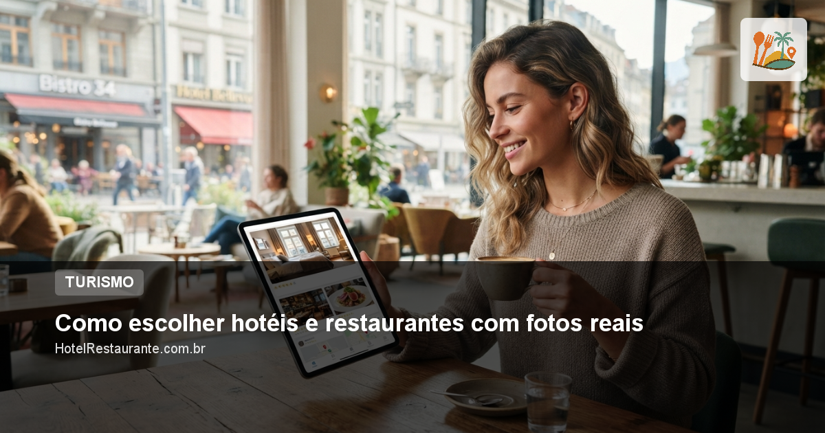 Como escolher hotéis e restaurantes com fotos reais