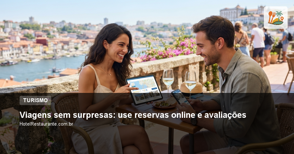 Viagens sem surpresas: use reservas online e avaliações