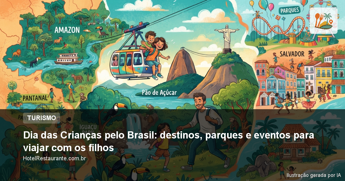 Dia das Crianças pelo Brasil: destinos, parques e eventos para viajar com os filhos Dia das Crianças pelo Brasil: destinos, parques e eventos para viajar com os filhos