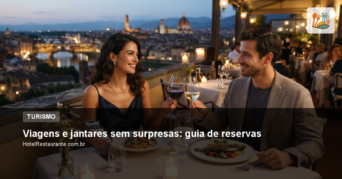 Viagens e jantares sem surpresas: guia de reservas