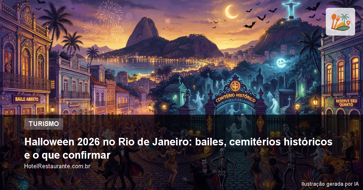 Halloween 2026 no Rio de Janeiro: bailes, cemitérios históricos e o que confirmar
