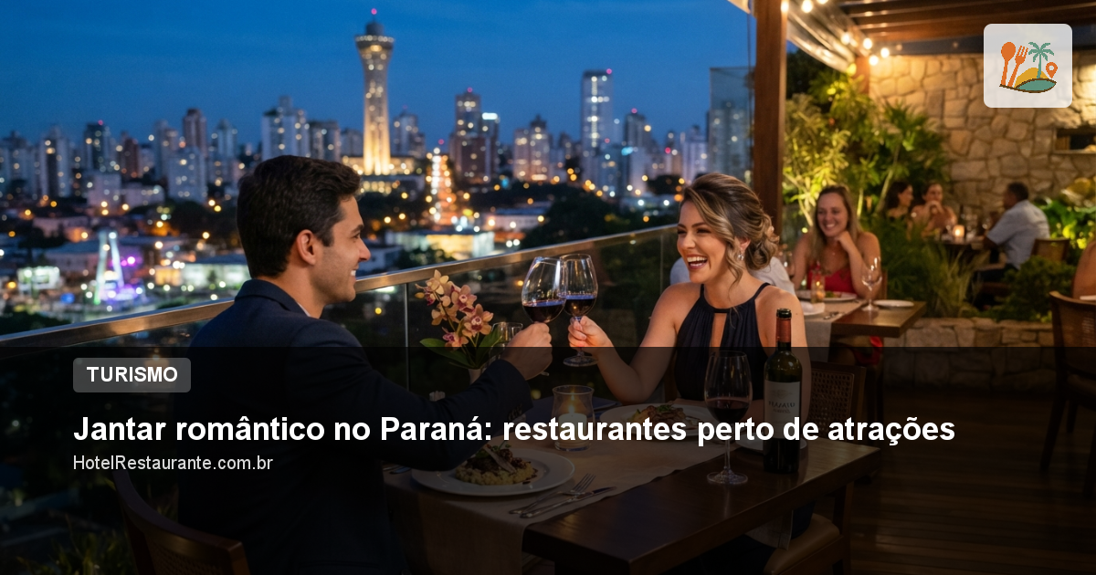 Jantar romântico no Paraná: restaurantes perto de atrações