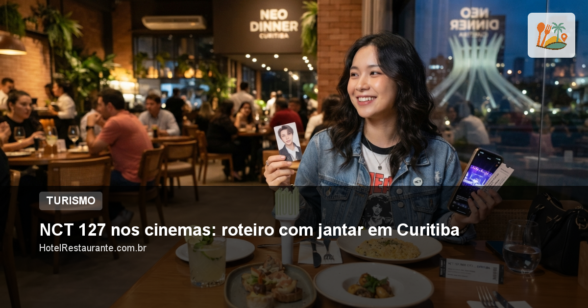 NCT 127 nos cinemas: roteiro com jantar em Curitiba NCT 127 nos cinemas: roteiro com jantar em Curitiba