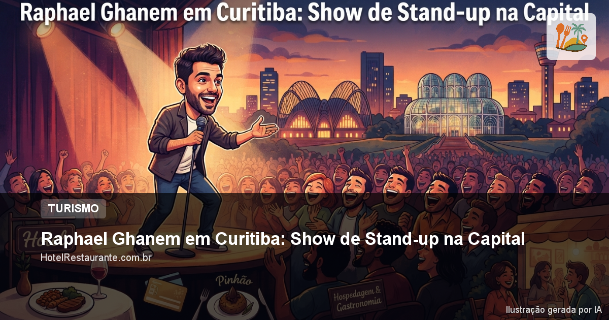 Raphael Ghanem em Curitiba: Show de Stand-up na Capital