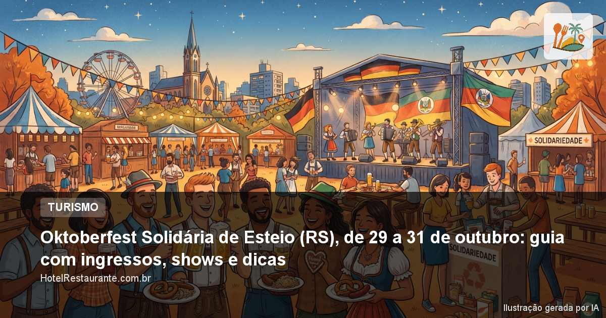 Oktoberfest Solidária de Esteio (RS), de 29 a 31 de outubro: guia com ingressos, shows e dicas