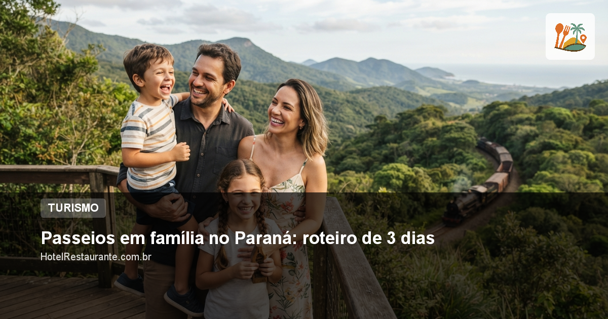Passeios em família no Paraná: roteiro de 3 dias